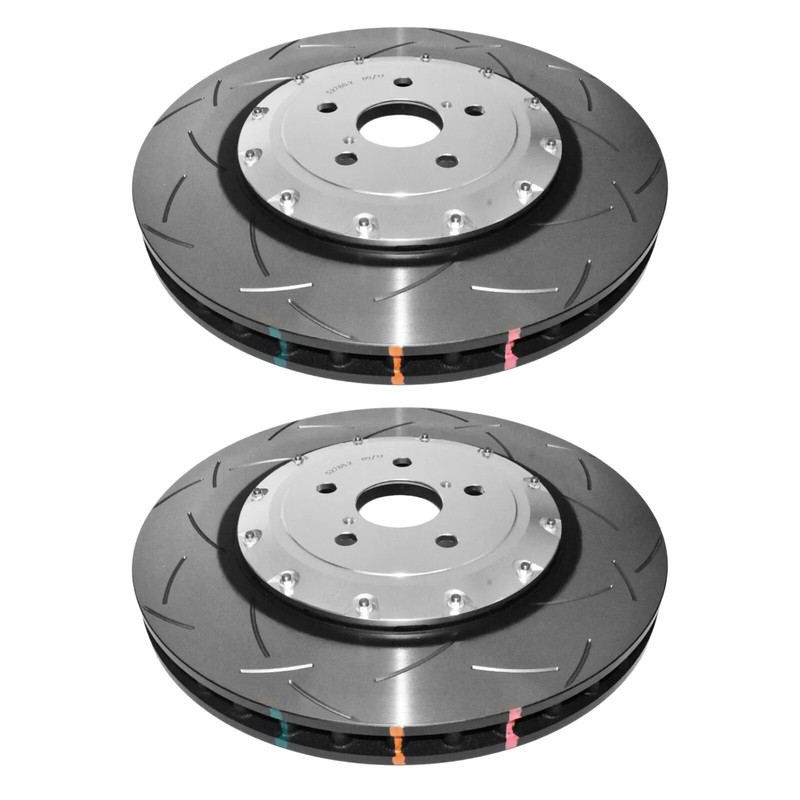 Audi RSQ3 8U Front Brake Discs Grooved 365mm R90 DBA 5000 T3 Slotted 2013-18 x2 gallery