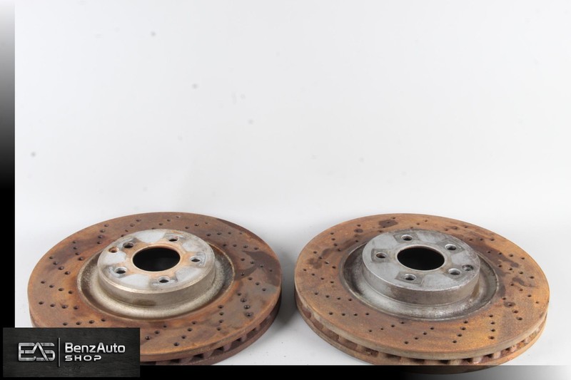 Mercedes R230 SL55 CLS55 AMG CL550 Front Left & Right Brake Rotors Set of 2 OEM