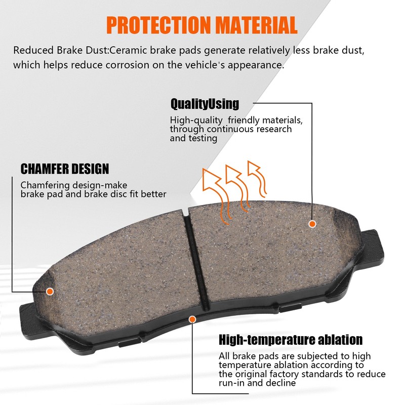 Front Disc Brake Rotors Ceramic Brake Pads Kit for Honda Pilot Acura MDX RLX ZDX gallery