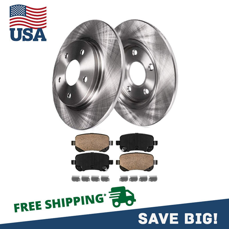 12″ (305mm) REAR Brake Rotors + Brakes Pads for Chrysler Town & Country Journey