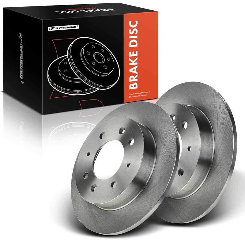 A-Premium Rear Disc Brake Rotors Rear for Kia Spectra 04-09 Spectra5 05-09 2.0L