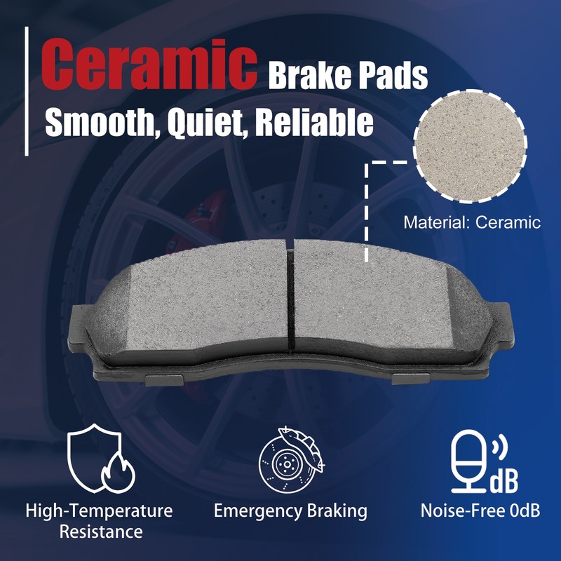 Front Drilled Slotted Brake Rotor Brake Pad for 2007-2014 Ford Edge Lincoln MKX gallery