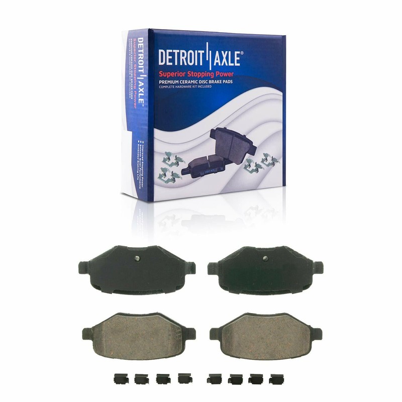 Front & Rear Disc Rotors + Brake Pads +20pc Lugnuts for Ford Taurus Flex MKT MKS gallery