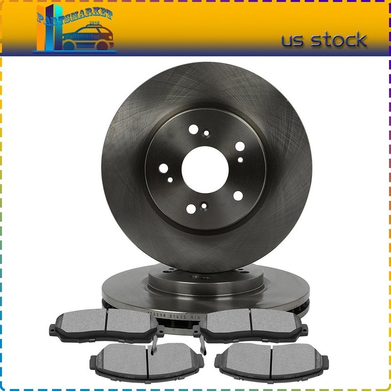 Fits 2007 2008 2009 – 2012 ACURA RDX Front Brake Rotors Discs And Ceramic Pads