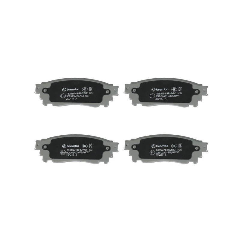 Brembo OEM Front & Rear Ceramic Brake Pads Kit For 2018-2021 Lexus NX300 gallery