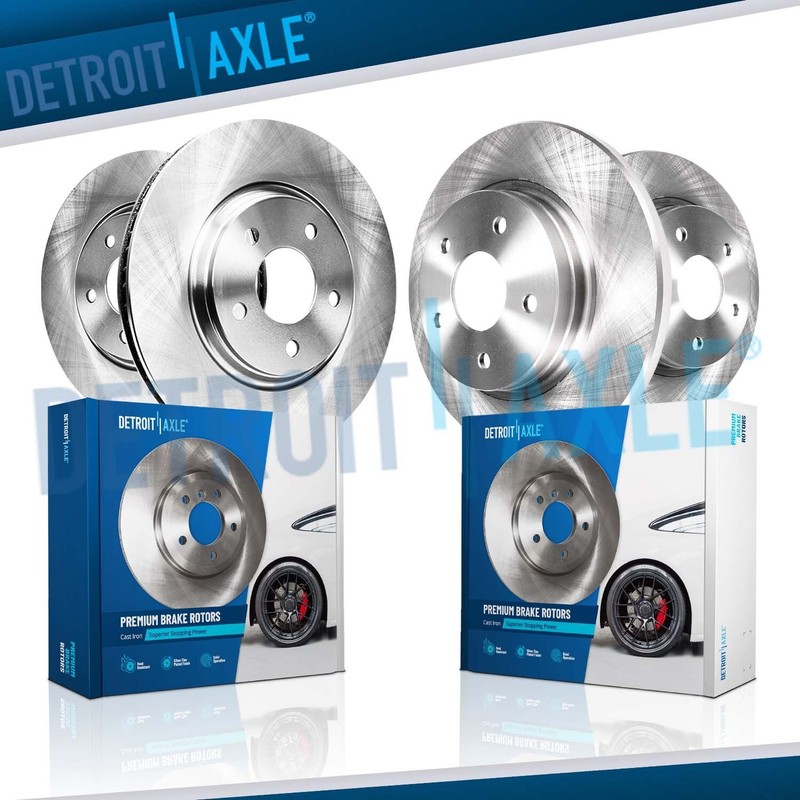 316mm Front and 316mm Rear Disc Brake Rotors Kit for 2017 2018 2019 Ford Fusion