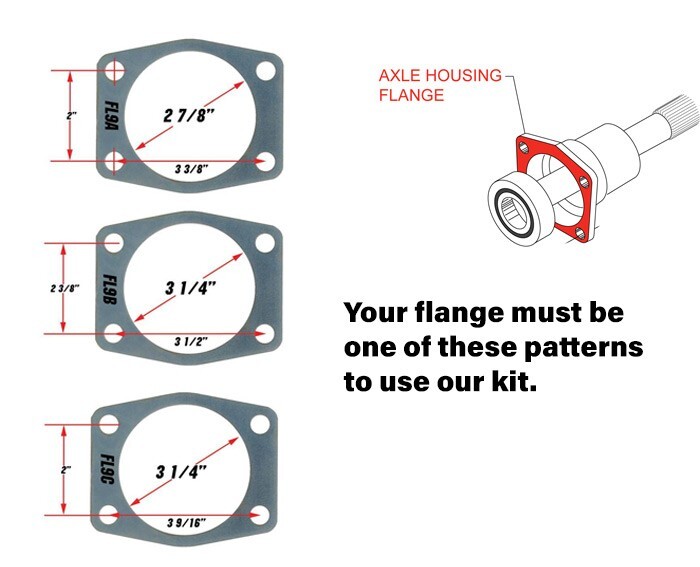 Ford 9" Standard Rear Disc Brake Conversion Kit, Universal Ford Cars Rear Kit gallery