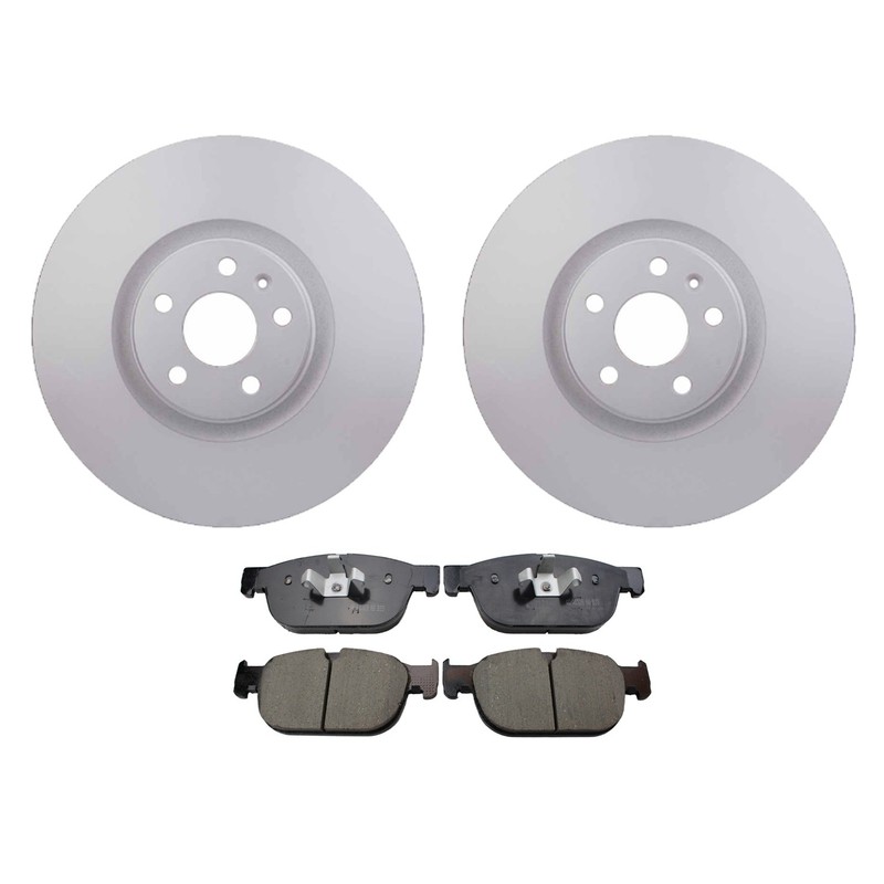 Hella Front Rotors Akebono EURO Ceramic Disc Brake Pads Kit For S60 V90 60 XC90
