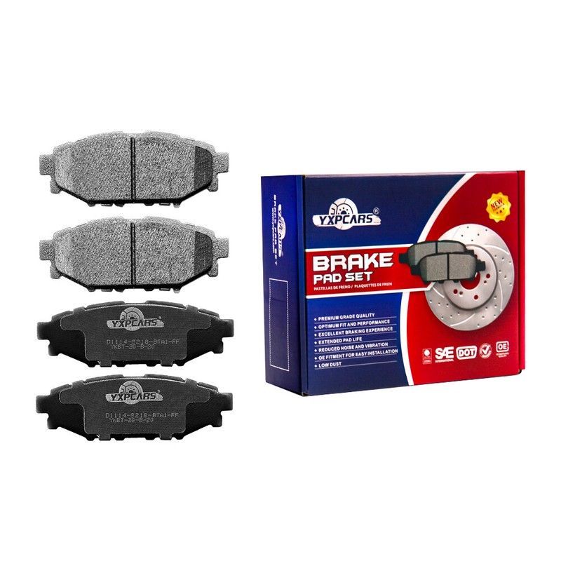 Rear Drilled Slotted Disc Rotors Ceramic Brake Pads For Subaru Forester Impreza gallery