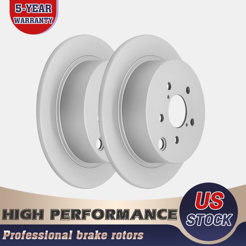 Rear Left and Right Disc Brake Rotors for Subaru Forester Impreza XV Crosstrek