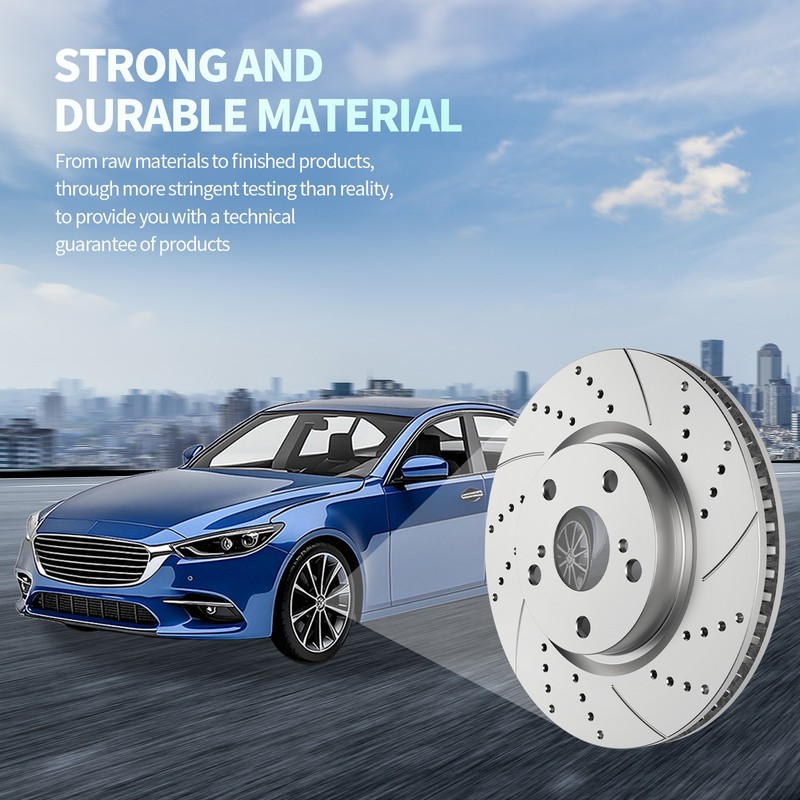 Front Rear Brake Rotors Pads fit for Volkwagen Routan 2009-2012 Dodge Journey gallery