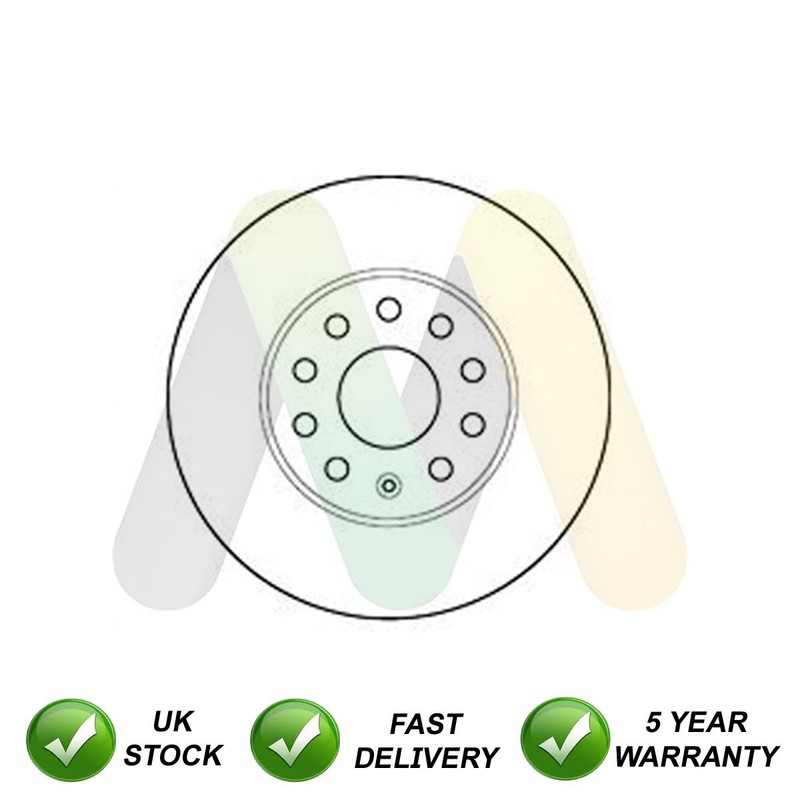 1x Brake Disc Front SJR Fits A3 Arona Leon Octavia Golf Alltrack Sportsvan
