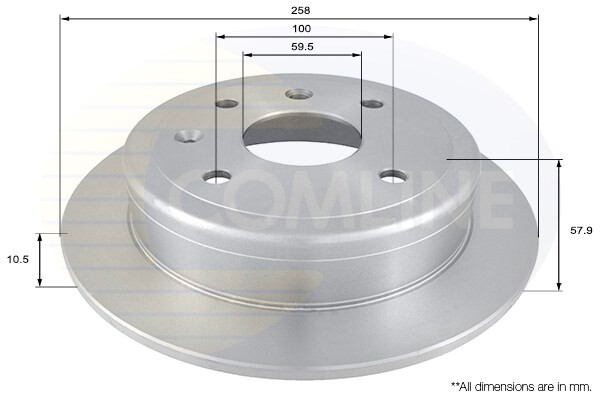 Rear Brake Disc Fits Chevrolet Lacetti 2005- Daewoo Lacetti 1999- #1 96549630 gallery