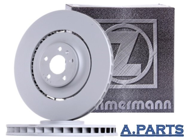 ZIMMERMANN 2X BRAKE DISCS 349mm VENTED FRONT AUDI A6 C8 4A2 A7 4KA A8 D5 4N2
