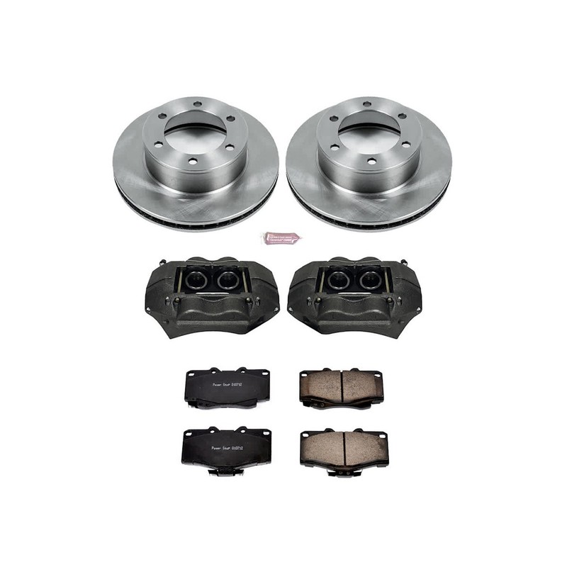 Powerstop Front 297mm Brake Discs Calipers Pads Kit for 1995-2004 Toyota Tacoma gallery