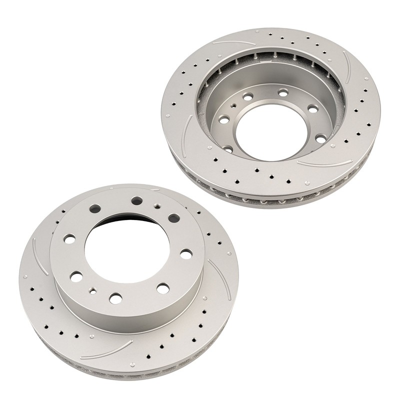 2x Front Drilled & Slotted Brake Rotors Fits 2003-2025 Chevrolet Express 3500 gallery
