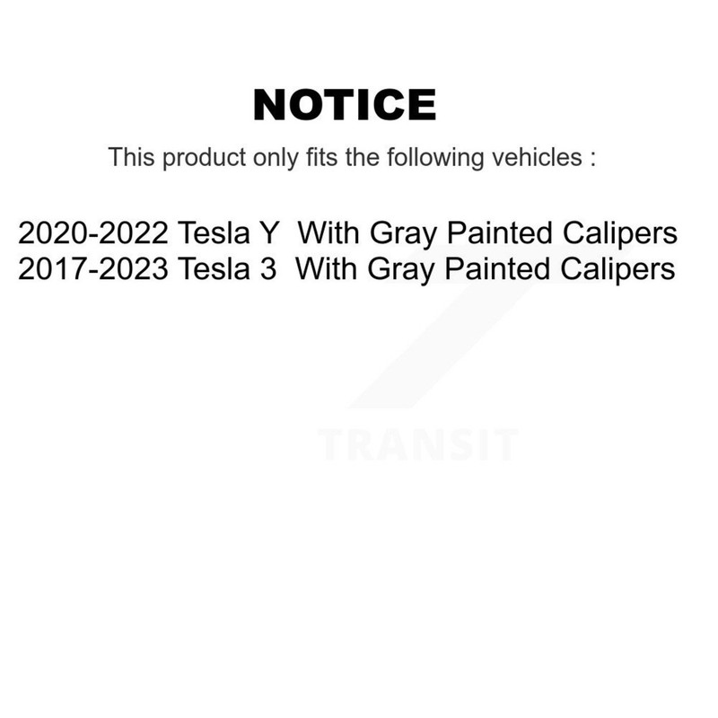 Positive Plus PPF-D2283 Brake Pad Sets 2-Wheel Set Rear for Tesla 3 Y 2020-2022 gallery