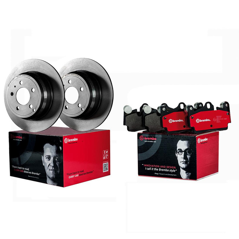 Brembo Front Brake Kit Ceramic Pads & Coated Disc Rotors for ES350 Camry Avalon gallery