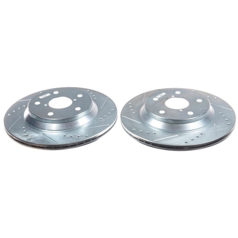 PowerStop Evolution Drilled & Slotted Rotors for Subaru Forester 2019-2020 Pair gallery