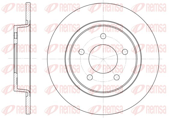 Remsa 6880.00 Brake Disc for Mazda