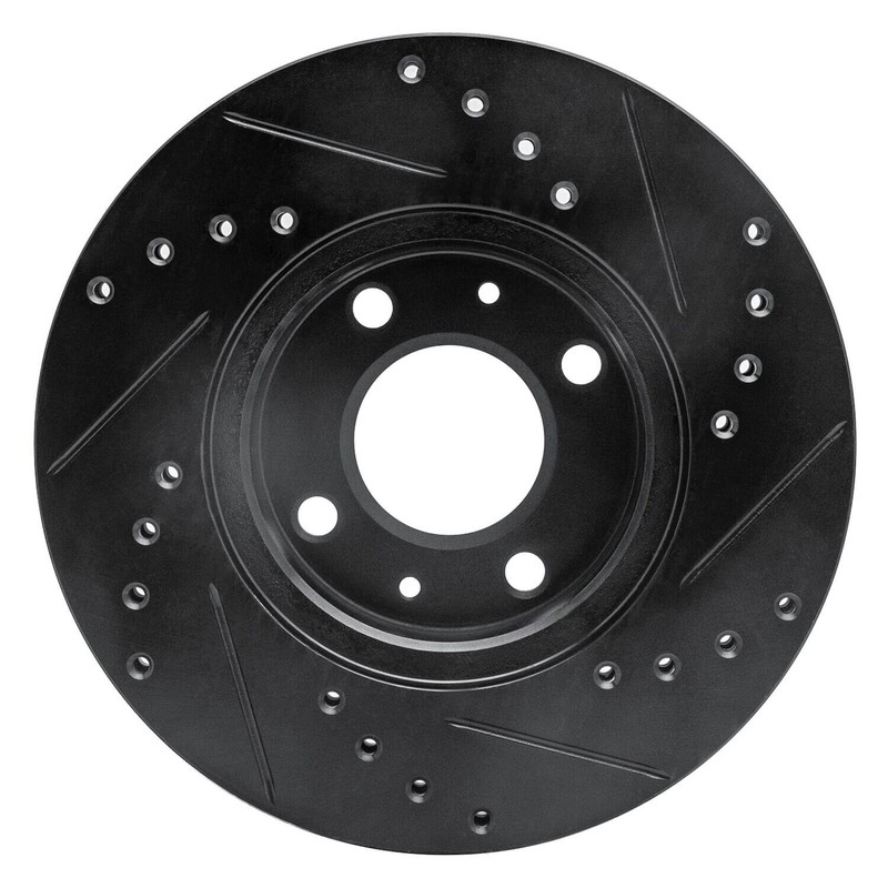 For Hyundai Accent 06-11 Brake Rotor eLINE Drilled & Slotted 1-Piece Front gallery