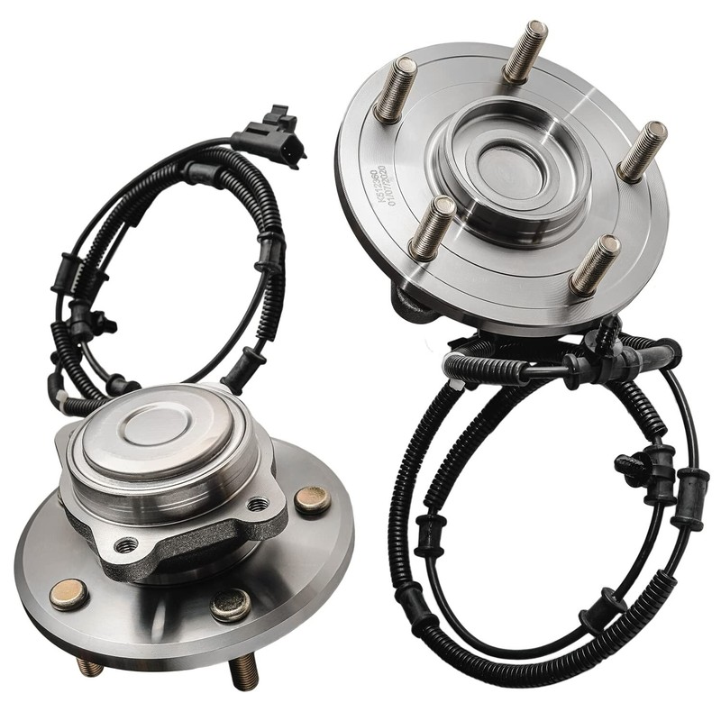Front Rear Rotors Brake Pads Wheel Bearing Hubs for Town & Country Grand Caravan gallery