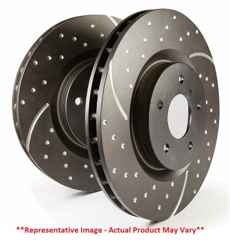 EBC Rear Grooved GD Rotors Set of Two for 2005-2014 Ford Mustang GD7254