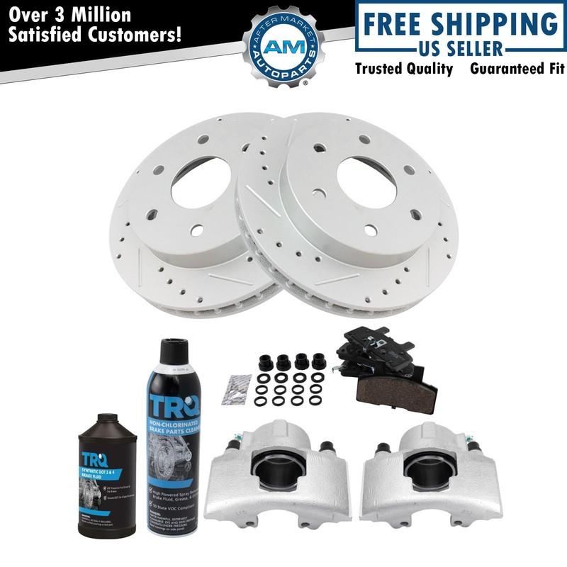 Front Brake Pad & Rotor Kit Fits 88-00 Chevrolet 88-99 GMC
