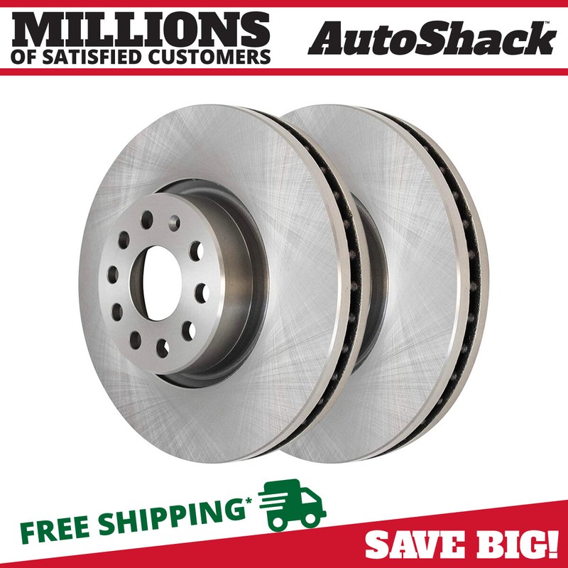 Front Brake Rotors Pair 2 for VW Jetta Beetle Rabbit Eos Golf SportWagen Audi A3