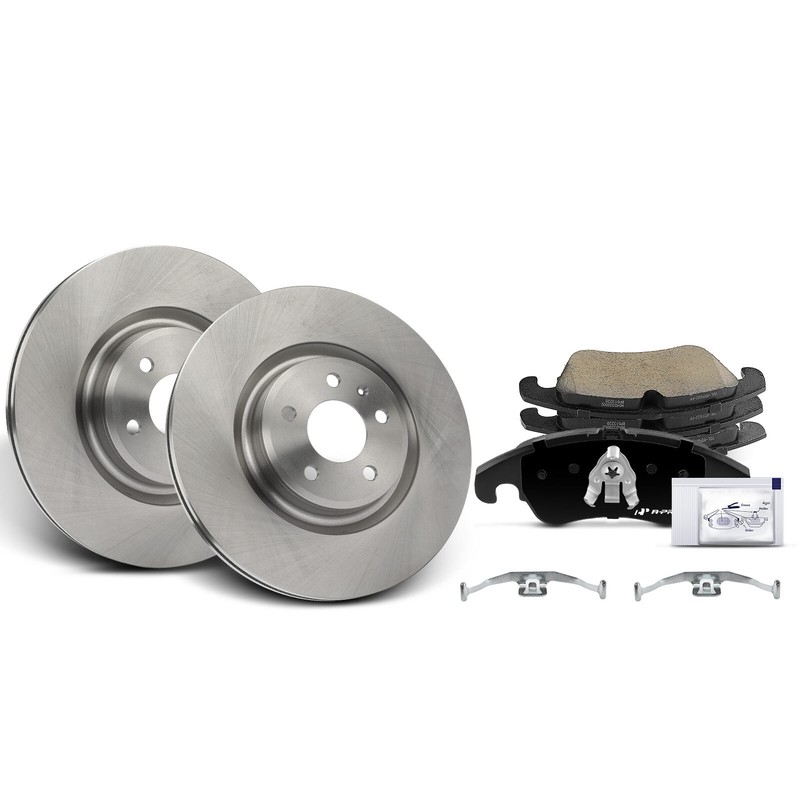 A-Premium Front Disc Brake Rotors & Ceramic Pads for Audi Q5 2013 A6 A6 Quattro gallery