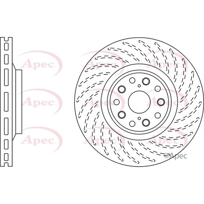 Apec Front Brake Disc DSK2828 – OE High Quality Precision Engineered Part