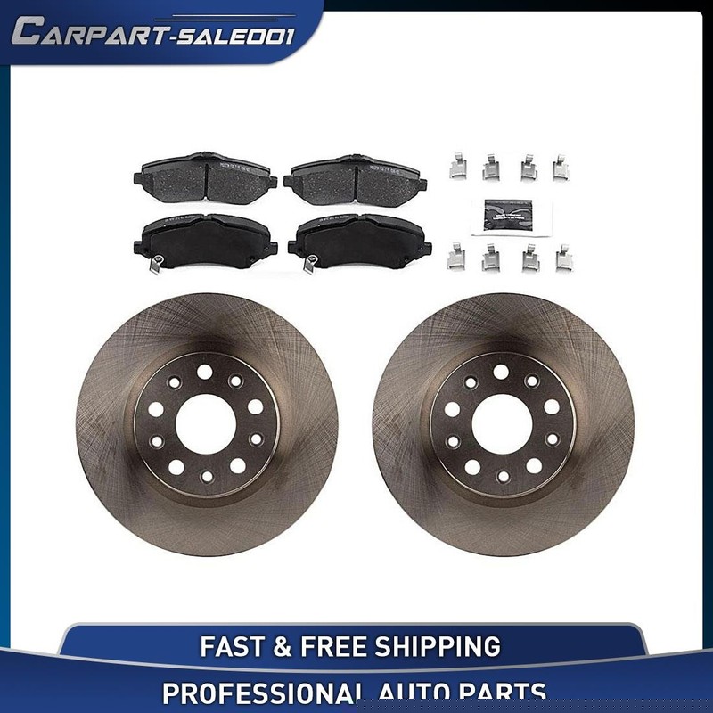 Front Disc Brake Rotors Brake Pads Kit for 2018 2019 Jeep Wrangler 3.6L