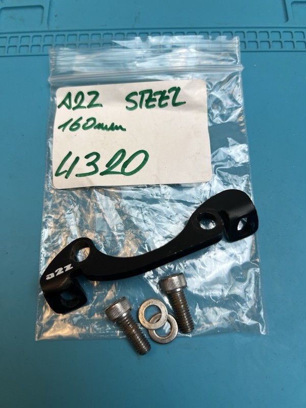 A2Z 160/180mm brake adapter Steel Sku4320