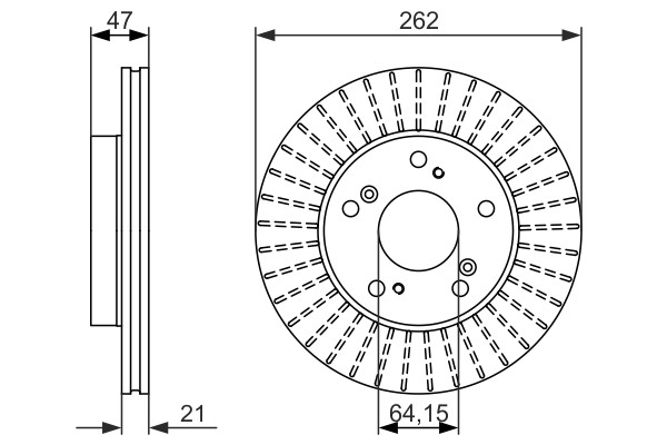 Bosch 0 986 479 687 Brake Disc for Honda gallery