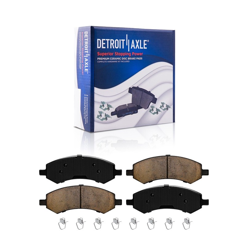 Front & Rear Brake Rotors + Brake Pads for Dodge RAM 1500 Durango Chrysler Aspen gallery