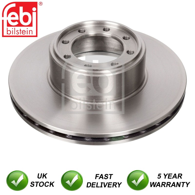 1x Brake Disc Rear Febi Fits Iveco Daily 2006-2011 2.3 D 3.0 2996033