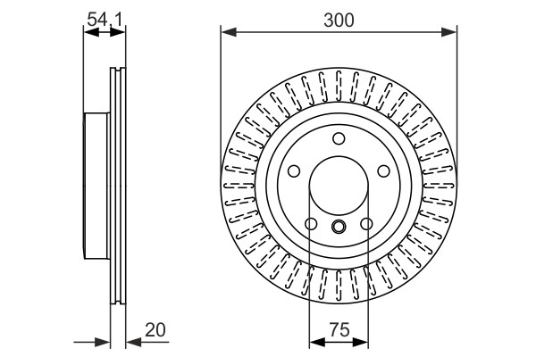 2x Brake Discs Pair Vented fits BMW Z4 E89 3.0 Rear 09 to 11 300mm Set Bosch New gallery