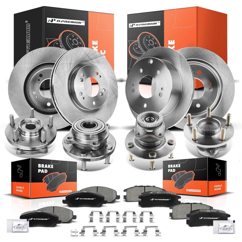 A-Premium Front&Rear Disc Rotor & Pad & Wheel Hub Bearing for Mitsubishi Eclipse gallery