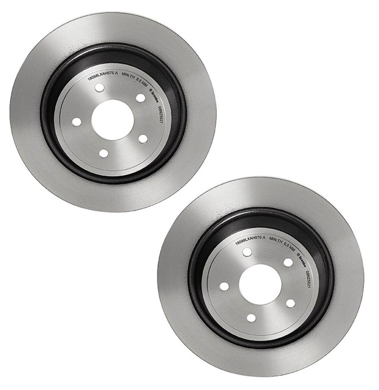 Brembo Set of 2 Rear 316mm Disc Brake Rotors For Escape Fusion MKC MKZ Nautilus