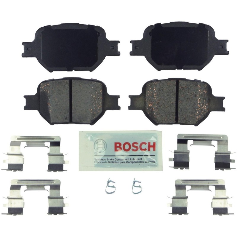 Bosch OEM Front & Rear Ceramic Brake Pads Kit For 2005-2010 Scion tC 9 Year Warr gallery