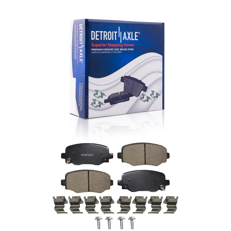 10pc Front Rear Brake Rotors Ceramic Brake Pads Kit for Fiat 500X Jeep Renegade gallery