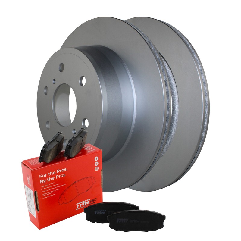 Rear Brake Kit 345mm Disc Rotors TRW Pro Ceramic Pads For Cadillac Chevrolet GMC