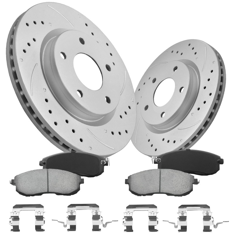 280mm Front Disc Rotors Ceramic Brake Pads for Nissan Sentra 2013-2018 2019 gallery
