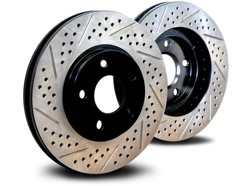BSACU053FD Focus ST 335mm Front Brake Rotors w/ Double Drill & Slotted
