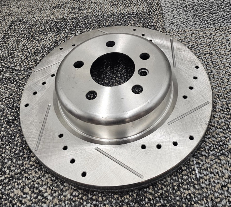 X34131R Drilled and Slotted Brake Rotor Right Side MIN THK 18.4MM 07525 L