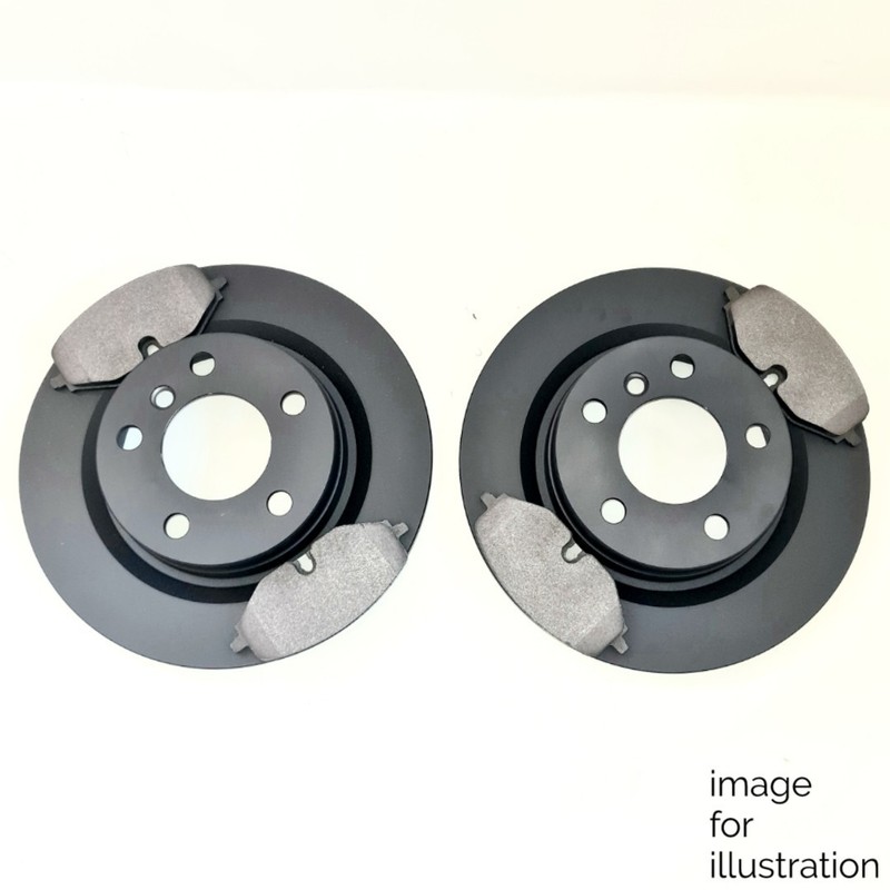 REAR BRAKE DISCS & BRAKE PADS FOR SKODA SUPERB 1.4 1.8 2.0 TSI TFSI 08-15