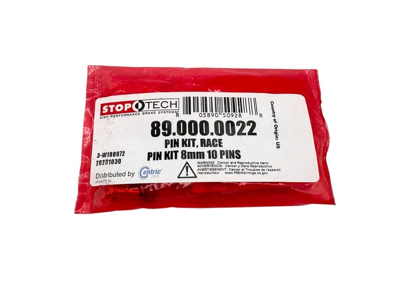 StopTech for 8mm Rotor Mounting Pin Kit 89.000.0022 Race only not for street use gallery