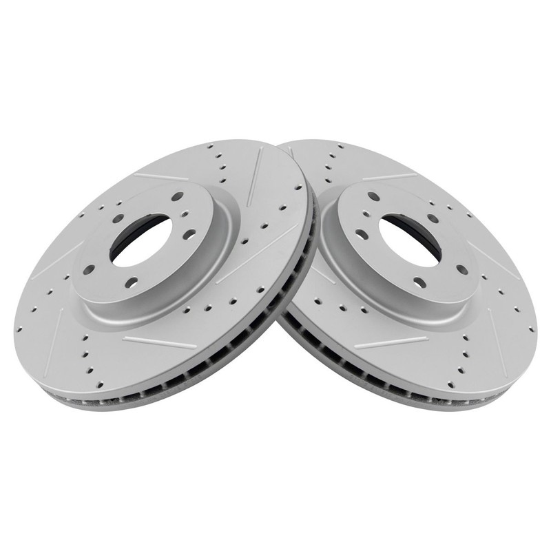 TRQ Performance Front Brake Pad & Rotor Kit Performance Fits INFINITI Nissan gallery