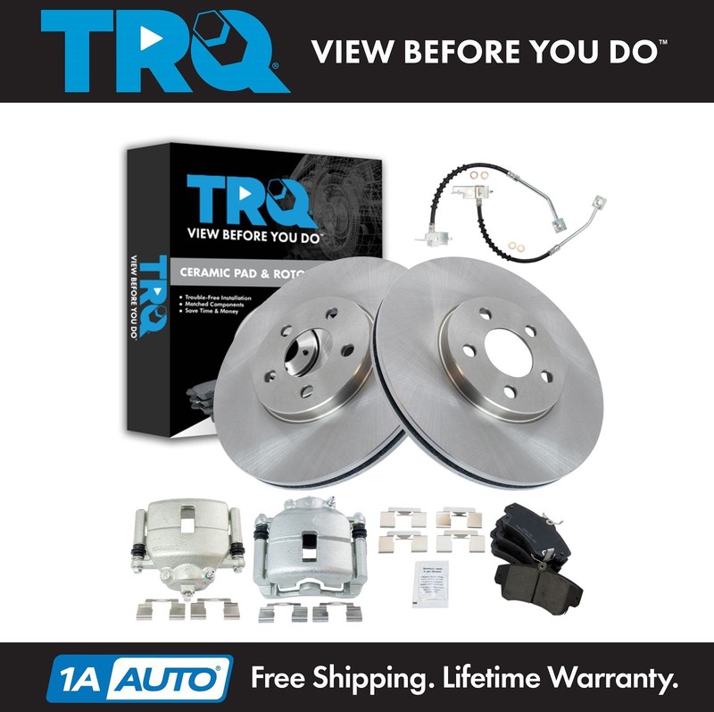 TRQ Front Brake Pad & Rotor Kit Ceramic Fits 2001-2010 Chrysler PT Cruiser