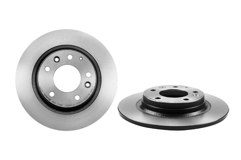 Brembo 08.N226.11 Prime UV Coated Solid Brake Rotors – Rear Pair